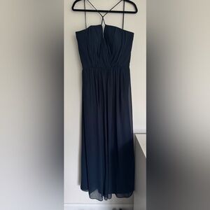 Bill Levkoff Chiffon Pleated Formal Gown